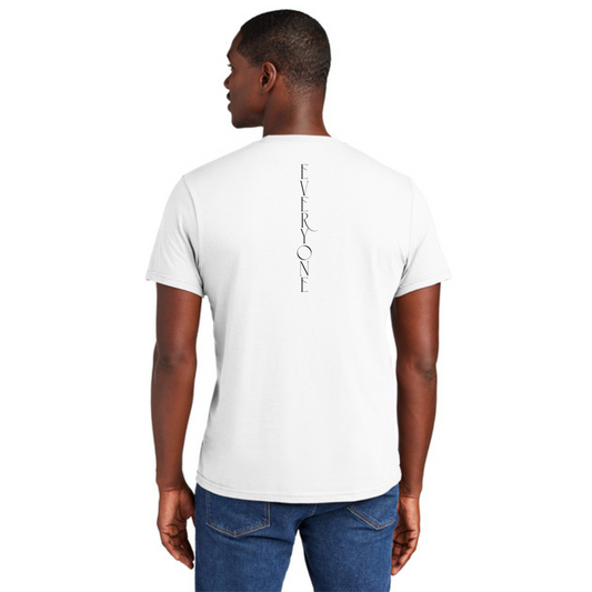 BACK 2 SCHOOL - ADULT Short Sleeve Shirt (WHITE) - "E1W" LOGO
