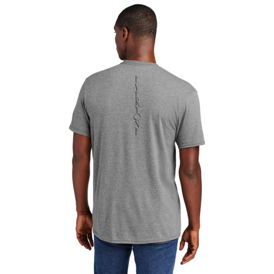 BACK 2 SCHOOL - ADULT Short Sleeve Shirt (GREY FROST) - "E1W" LOGO