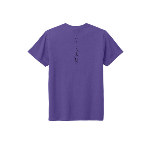 BACK 2 SCHOOL - YOUTH Short Sleeve (PURPLE) - "E1W HEART" LOGO