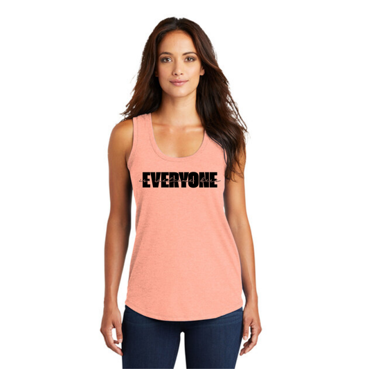 BACK 2 SCHOOL - WOMEN'S Tank (ALL COLORS) - "LAYERED - EVERYONE IS WELCOME HERE" LOGO