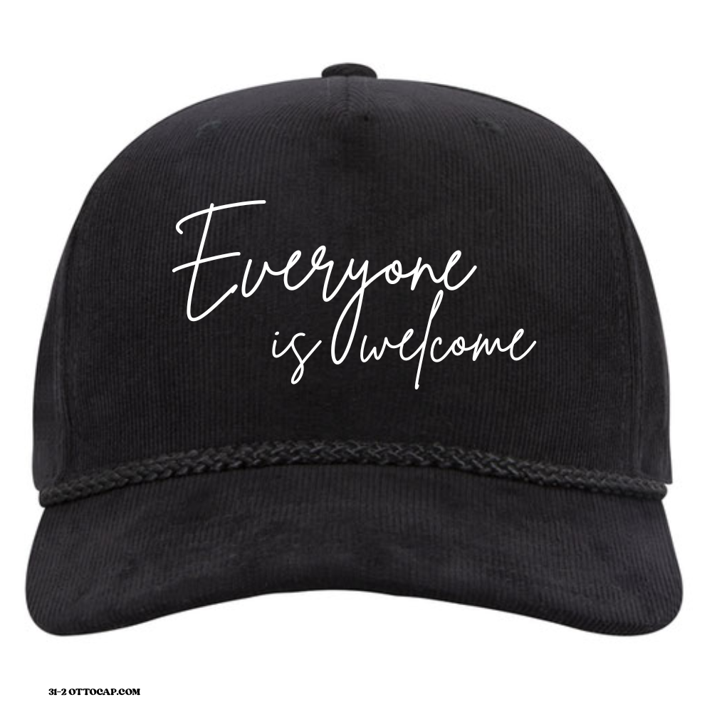 HATS - Corduroy Baseball Cap - "Welcome Script" LOGO
