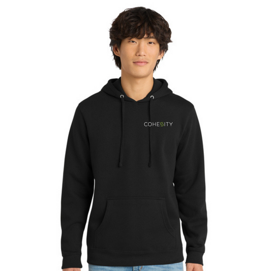 Fleece Hooded Sweatshirt (BLACK)