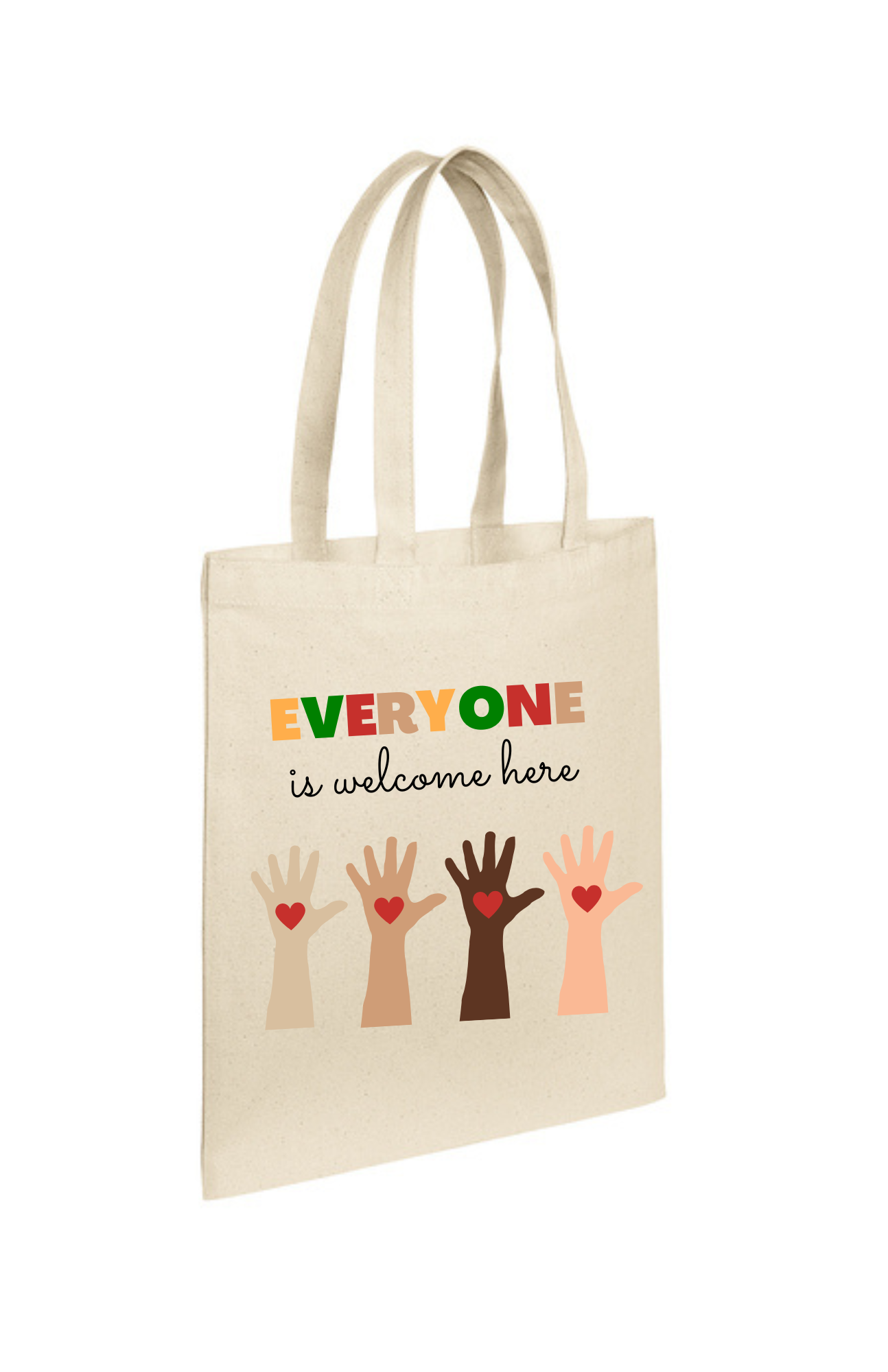 Tote Bag (NATURAL) - Everyone Is Welcome Here