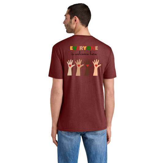 BACK 2 SCHOOL - ADULT - Short Sleeve Shirt (HEATHERED RUSSET) - "QUIETLY BOLD" LOGO