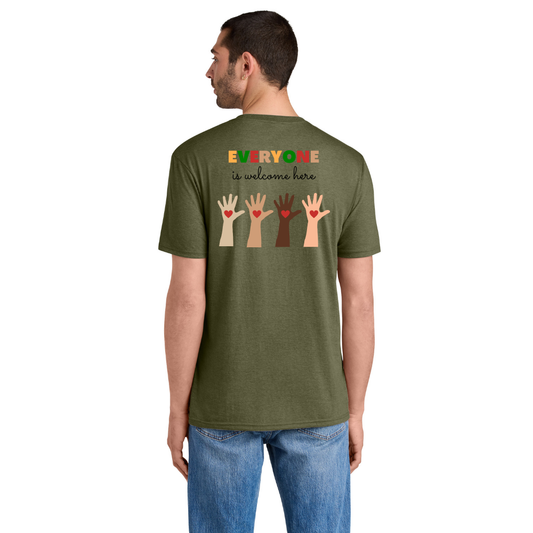 BACK 2 SCHOOL - ADULT - Short Sleeve Shirt (MILITARY GREEN FROST) - "QUIETLY BOLD" LOGO