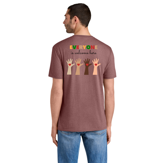 BACK 2 SCHOOL - ADULT - Short Sleeve Shirt (BLUSH FROST) - "QUIETLY BOLD" LOGO