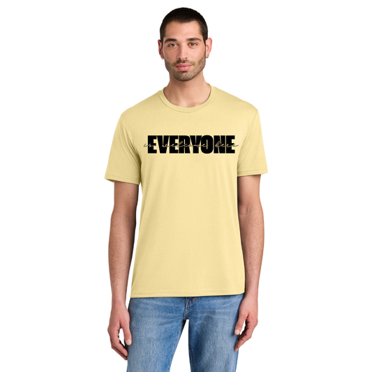 BACK 2 SCHOOL - ADULT Short Sleeve Shirt (SOFT YELLOW) - "LAYERED" LOGO