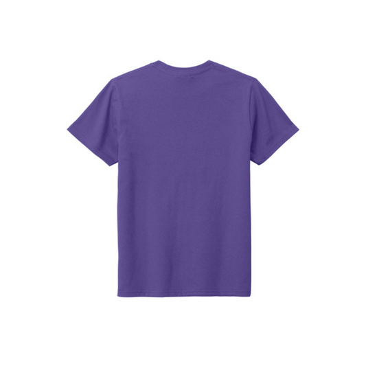 BACK 2 SCHOOL - YOUTH Short Sleeve (PURPLE) - "QUIETLY BOLD" LOGO