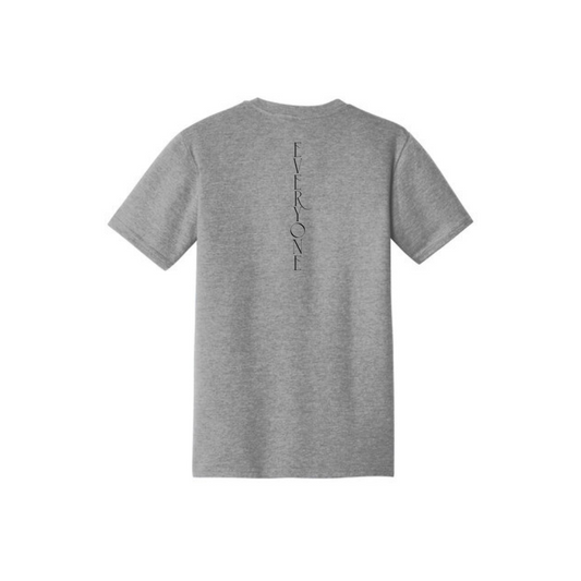 BACK 2 SCHOOL - YOUTH Short Sleeve (GREY FROST) - "E1W HEART" LOGO