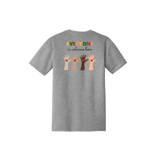 BACK 2 SCHOOL - YOUTH Short Sleeve (GREY FROST) - "QUIETLY BOLD" LOGO