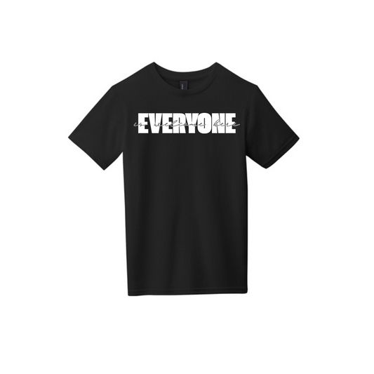 BACK 2 SCHOOL - YOUTH Short Sleeve (BLACK) - "LAYERED" LOGO