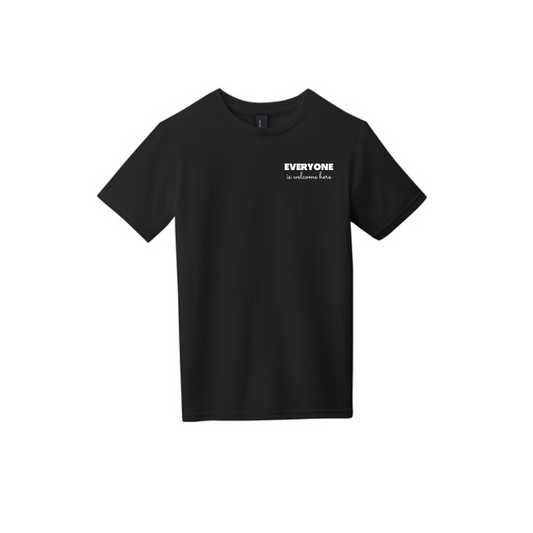 BACK 2 SCHOOL - YOUTH Short Sleeve (BLACK) - "QUIETLY BOLD" LOGO