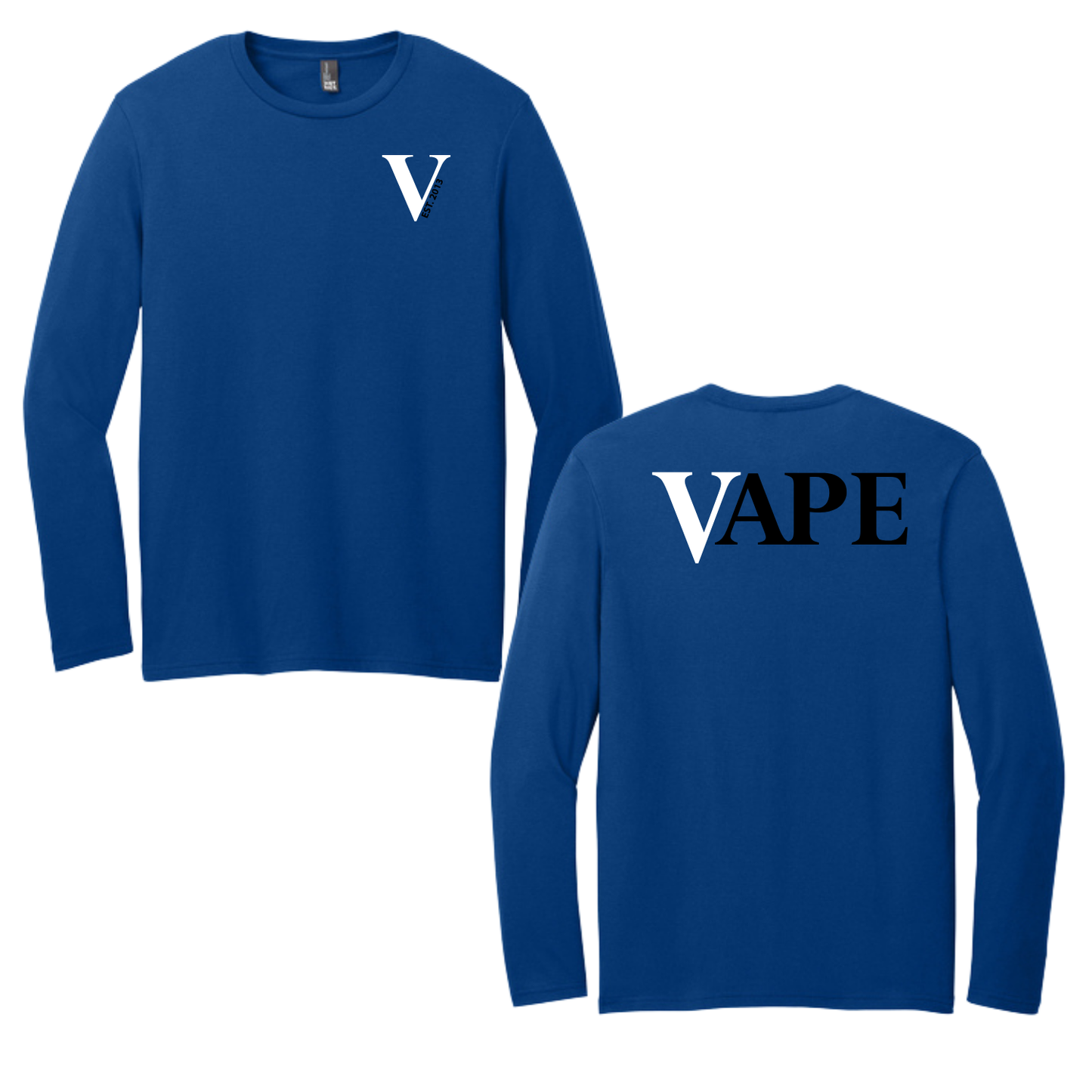 VAPE - SCREEN PRINT - District Very Important Tee (DEEP ROYAL) - LONG SLEEVE