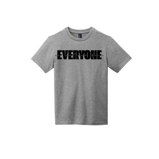 BACK 2 SCHOOL - YOUTH Short Sleeve (GREY FROST) - "LAYERED" LOGO