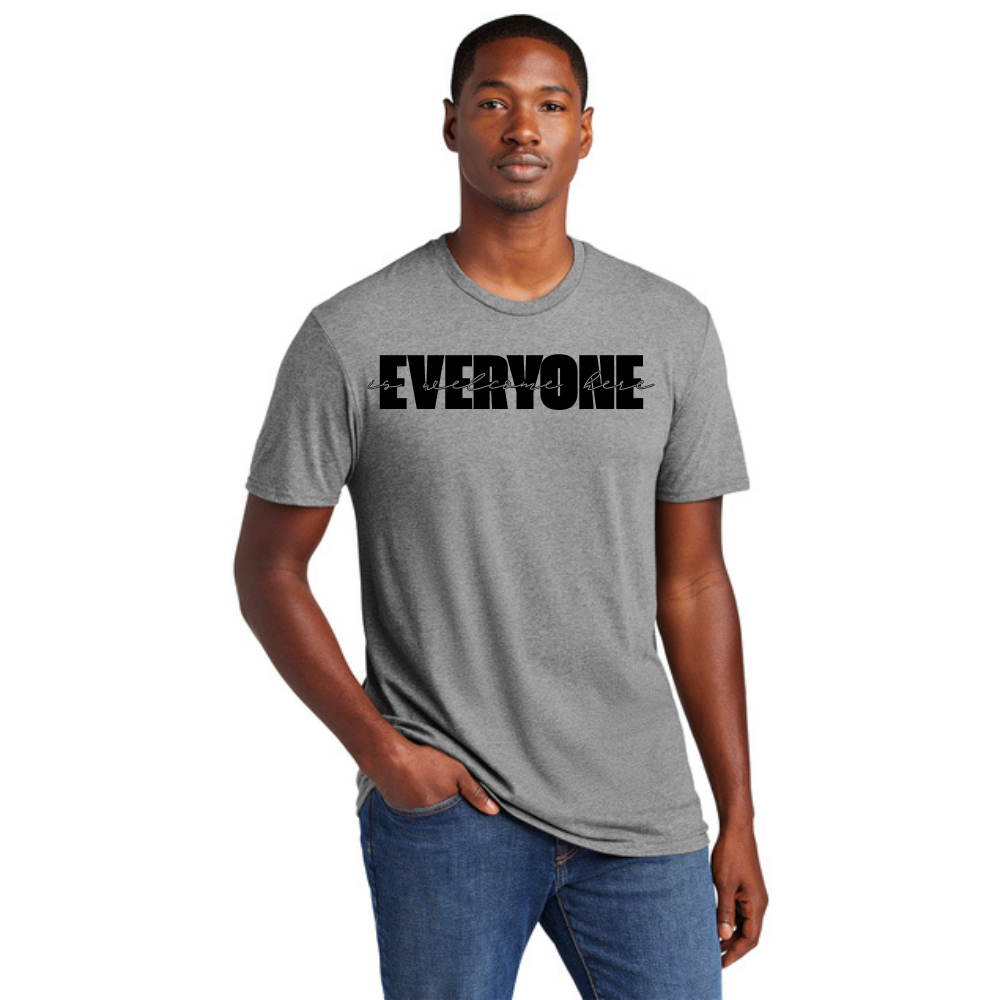 BACK 2 SCHOOL - ADULT Short Sleeve Shirt (GREY FROST) - "LAYERED" LOGO