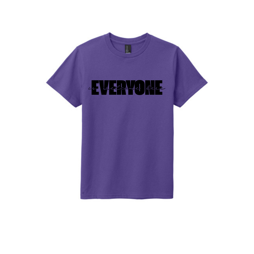 BACK 2 SCHOOL - YOUTH Short Sleeve (PURPLE) - "LAYERED" LOGO