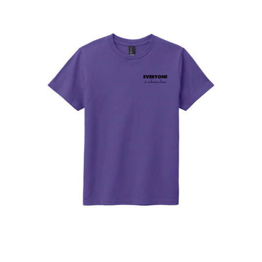 BACK 2 SCHOOL - YOUTH Short Sleeve (PURPLE) - "QUIETLY BOLD" LOGO