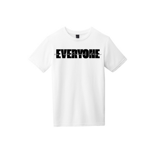 BACK 2 SCHOOL - YOUTH Short Sleeve (WHITE) - "LAYERED" LOGO