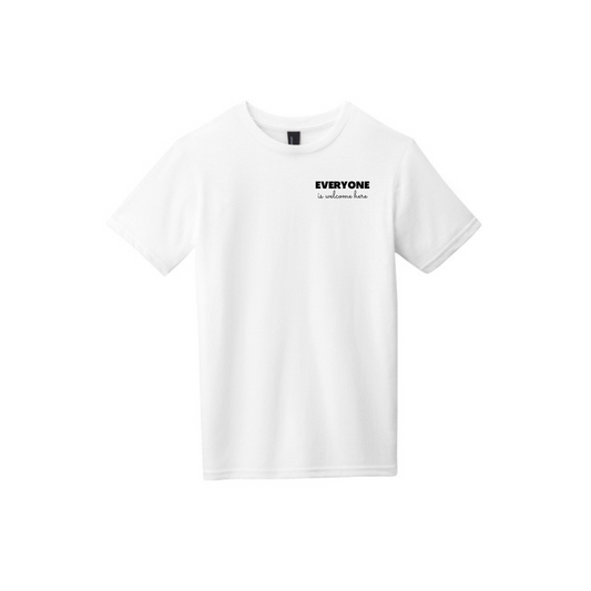 BACK 2 SCHOOL - YOUTH Short Sleeve (WHITE) - "QUIETLY BOLD" LOGO