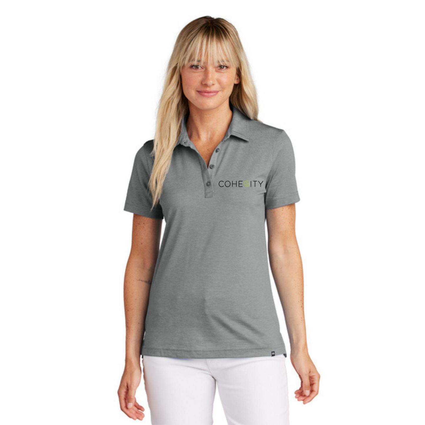 Womens Travis Mathew Polo (DARK HEATHER GREY)