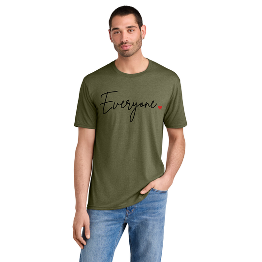 BACK 2 SCHOOL - ADULT Short Sleeve Shirt (MILITARY GREEN FROST) - "EVERYONE <3"