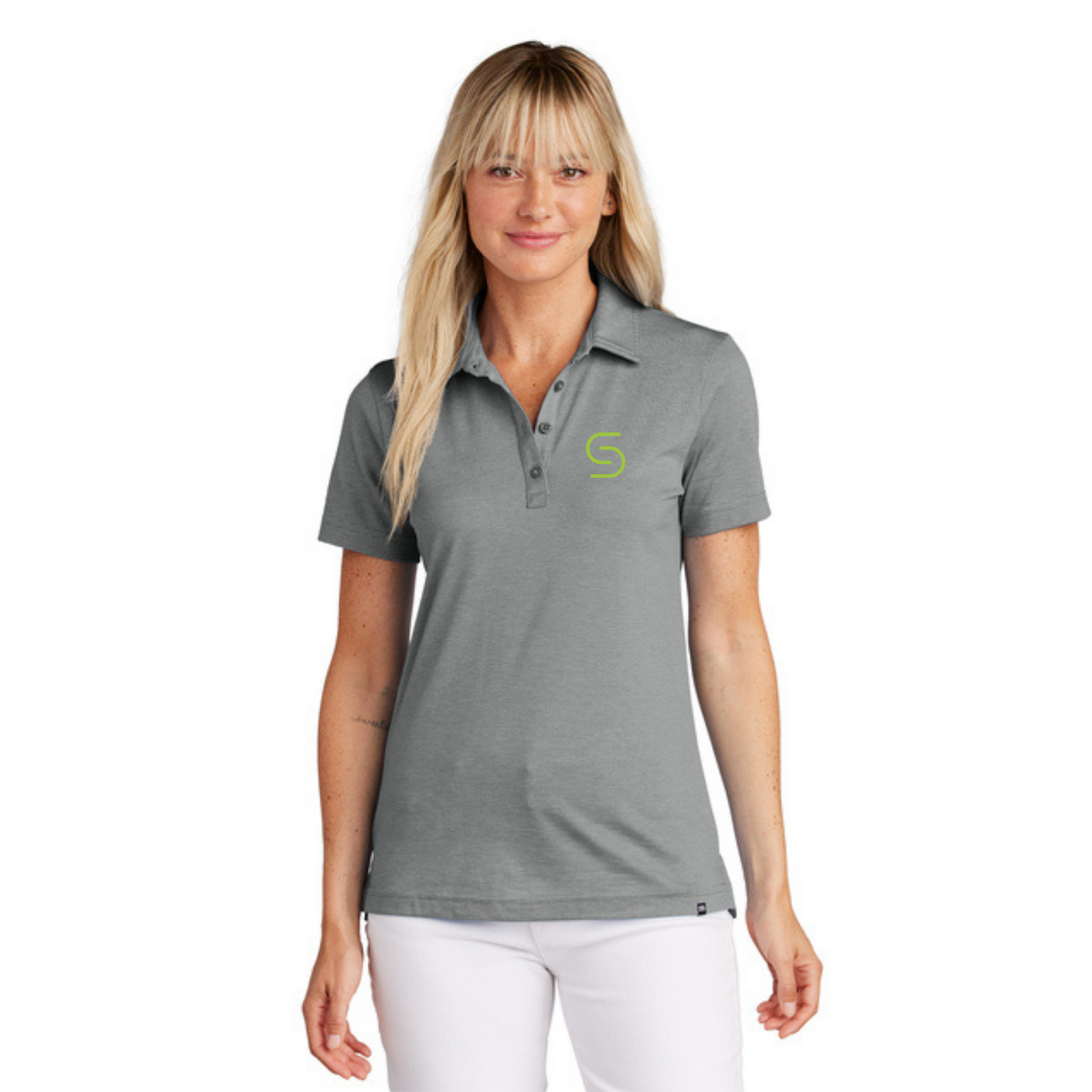 Womens Travis Mathew Polo (DARK HEATHER GREY)