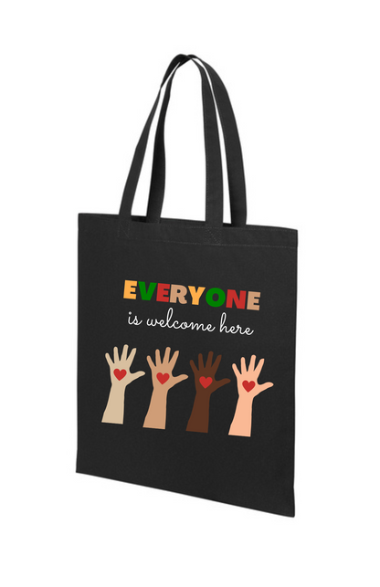 Tote Bag (BLACK) - Everyone Is Welcome Here