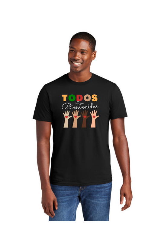SPANISH - ADULT Short Sleeve Shirt (ALL COLORS) - Todos Son Bienvenidos