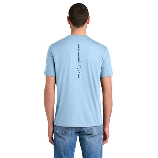 BACK 2 SCHOOL - ADULT Short Sleeve Shirt (ICE BLUE) - "E1W" LOGO
