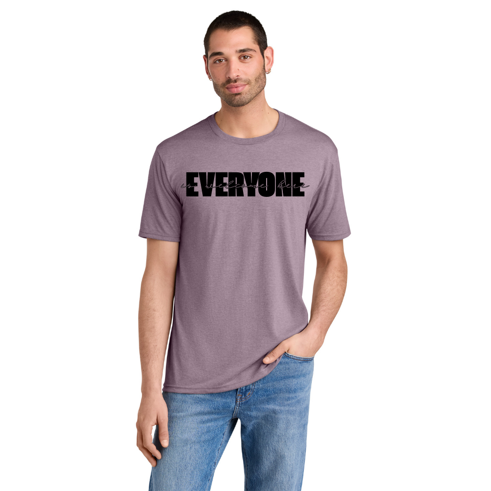 BACK 2 SCHOOL - ADULT Short Sleeve Shirt (HEATHERED LAVENDER) - "LAYERED" LOGO