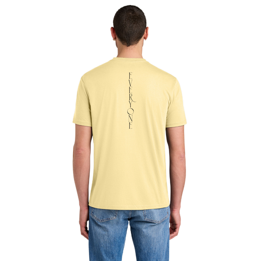 BACK 2 SCHOOL - ADULT Short Sleeve Shirt (SOFT YELLOW) - "E1W" LOGO