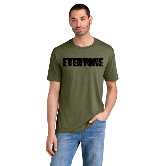 BACK 2 SCHOOL - ADULT Short Sleeve Shirt (MILITARY GREEN FROST) - "LAYERED" LOGO