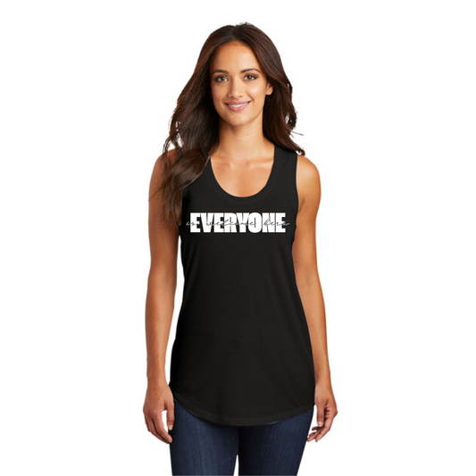 BACK 2 SCHOOL - WOMEN'S Tank (ALL COLORS) - "LAYERED - EVERYONE IS WELCOME HERE" LOGO