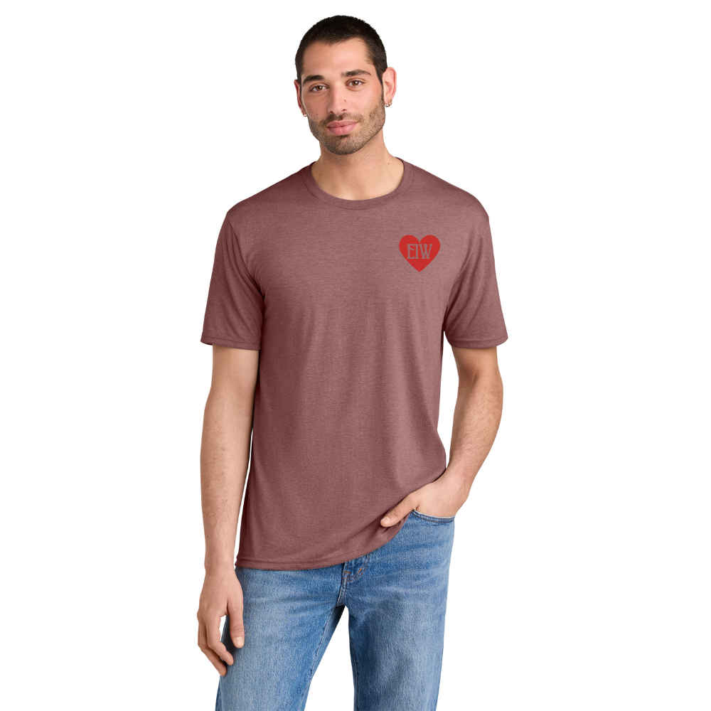 BACK 2 SCHOOL - ADULT Short Sleeve Shirt (BLUSH FROST) - "E1W" LOGO