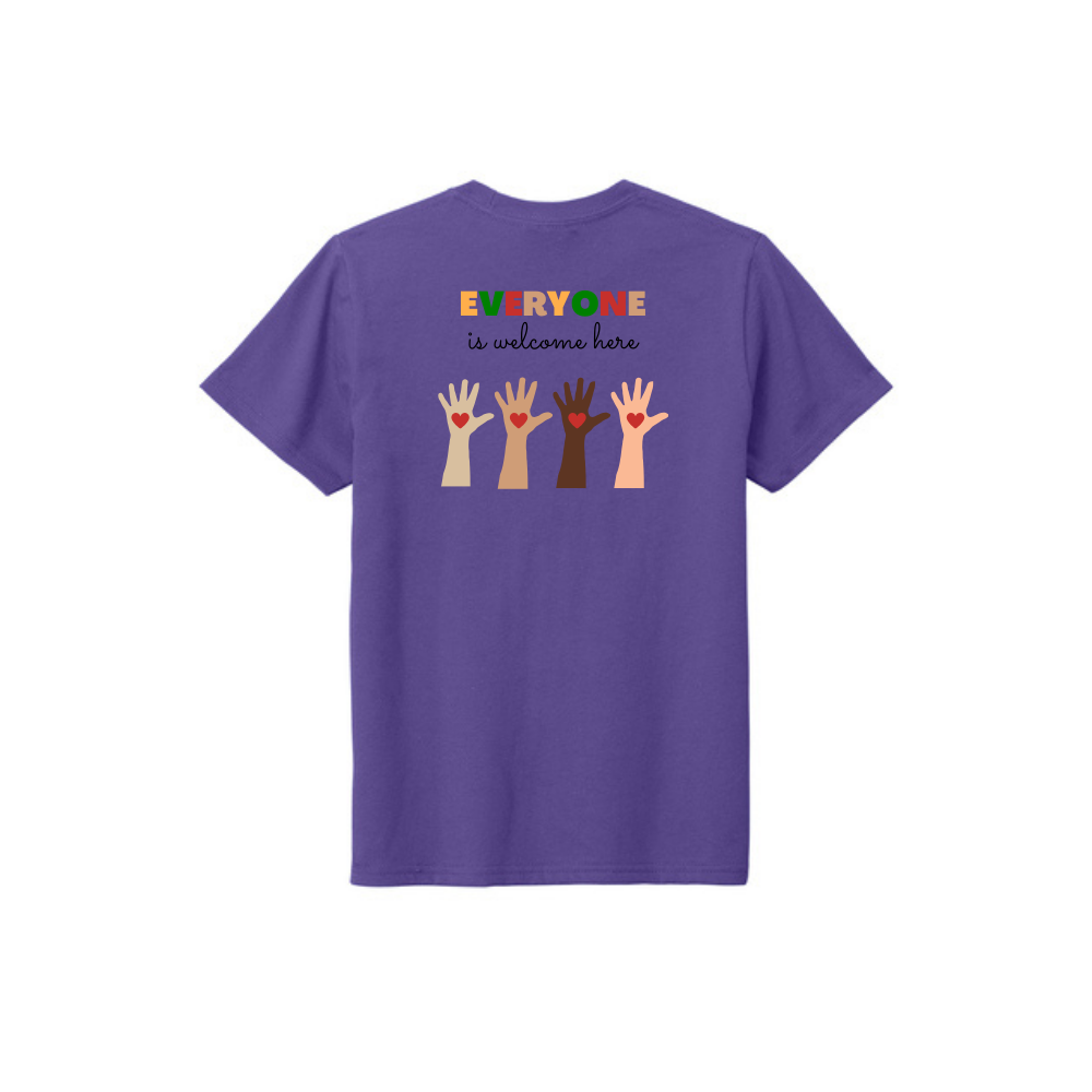 BACK 2 SCHOOL - YOUTH Short Sleeve (PURPLE) - "QUIETLY BOLD" LOGO