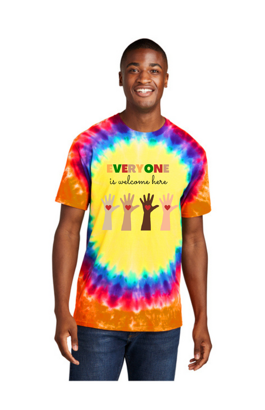 ADULT Short Sleeve Shirt (RAINBOW) - Everyone is Welcome