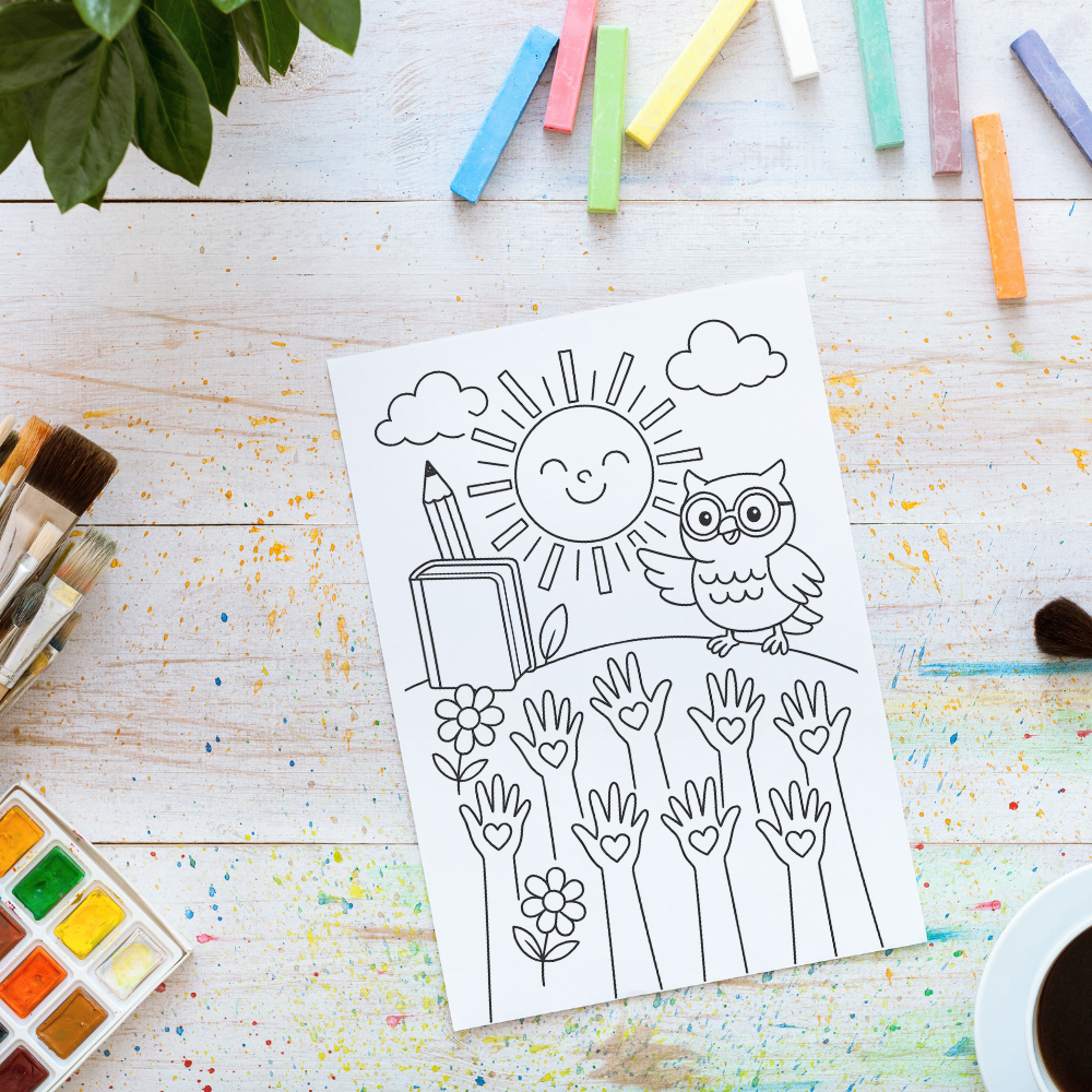 COLORING PAGES - FREE PRINTABLES - "Everyone is Welcome Here"
