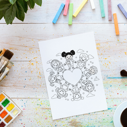 COLORING PAGES - FREE PRINTABLES - "Everyone is Welcome Here"