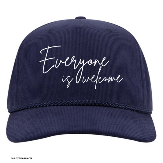 HATS - Corduroy Baseball Cap - "Welcome Script" LOGO