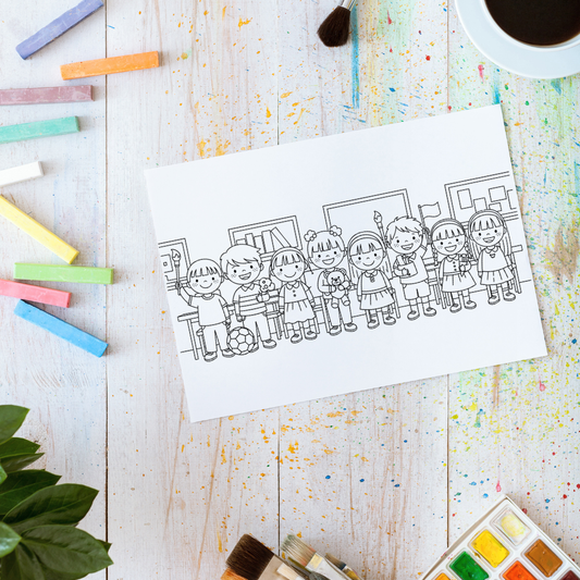 COLORING PAGES - FREE PRINTABLES - "Everyone is Welcome Here"