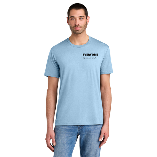 BACK 2 SCHOOL - ADULT - Short Sleeve Shirt (ICE BLUE) - "QUIETLY BOLD" LOGO