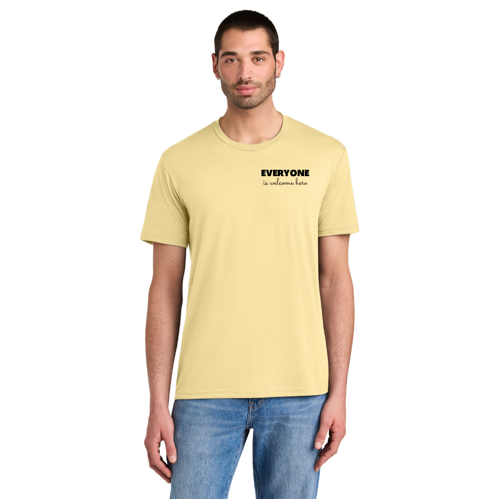 BACK 2 SCHOOL - ADULT - Short Sleeve Shirt (SOFT YELLOW) - "QUIETLY BOLD" LOGO