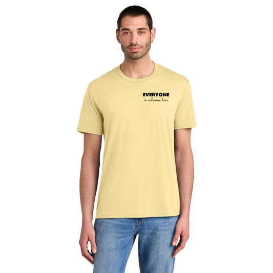BACK 2 SCHOOL - ADULT - Short Sleeve Shirt (SOFT YELLOW) - "QUIETLY BOLD" LOGO