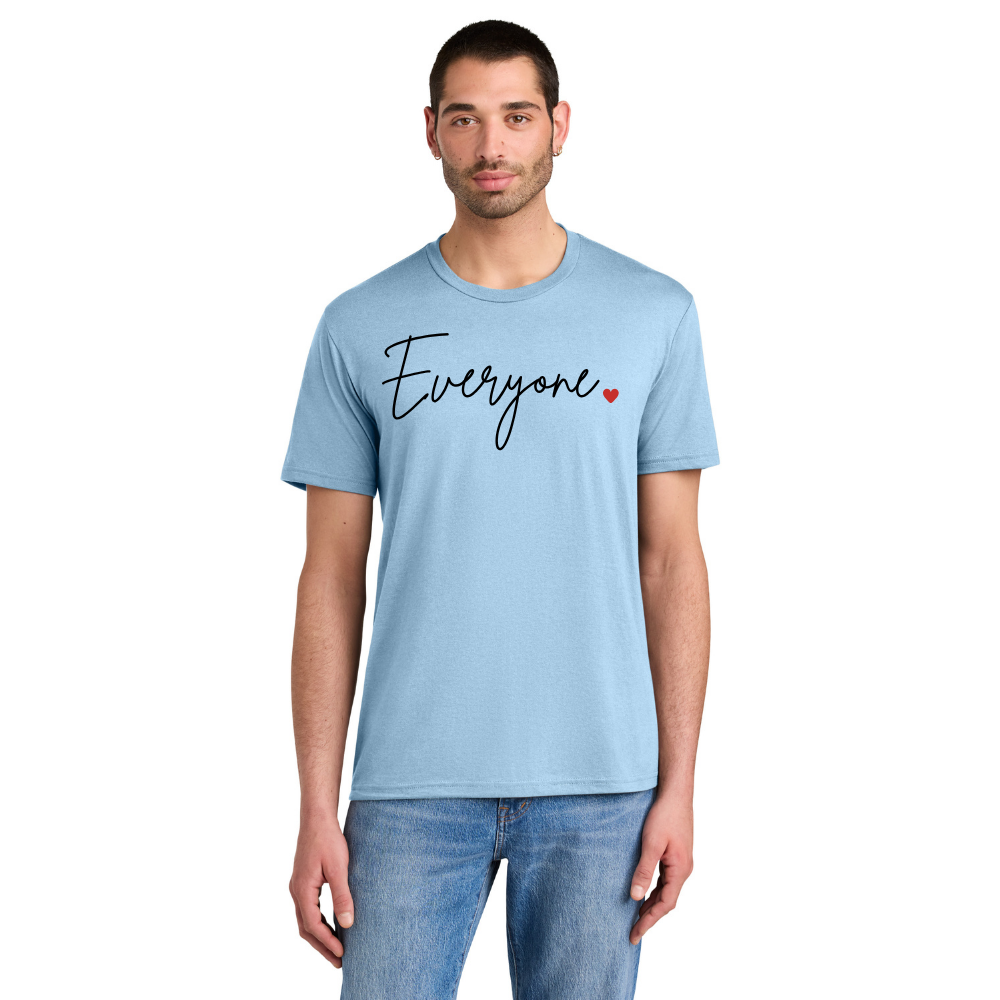 BACK 2 SCHOOL - ADULT Short Sleeve Shirt (ICE BLUE) - "EVERYONE <3"