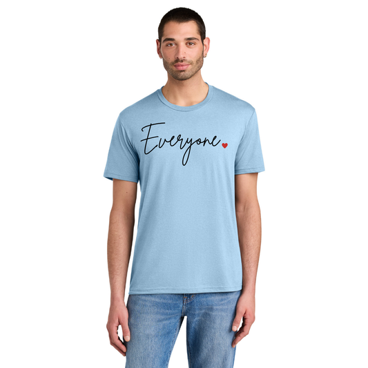 BACK 2 SCHOOL - ADULT Short Sleeve Shirt (ICE BLUE) - "EVERYONE <3"