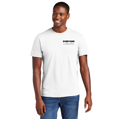 BACK 2 SCHOOL - ADULT - Short Sleeve Shirt (WHITE) - "QUIETLY BOLD" LOGO