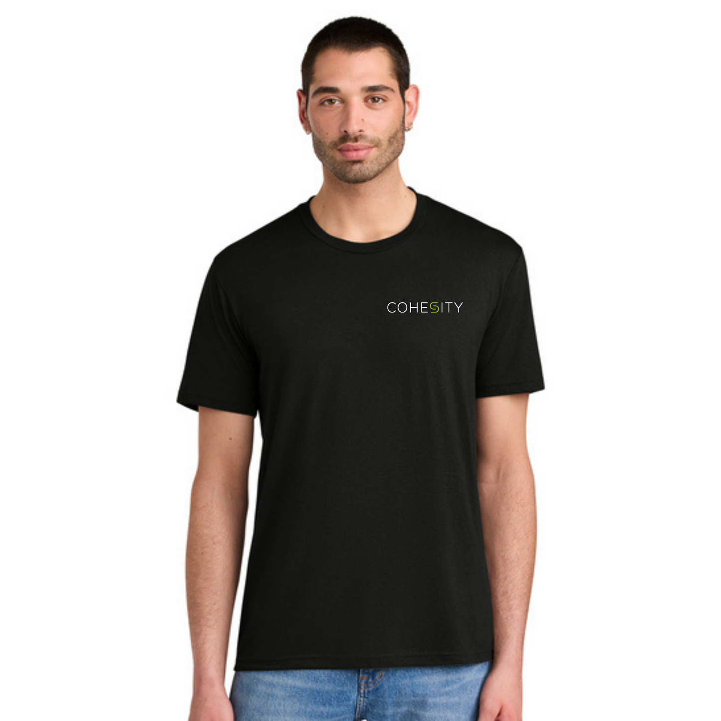 COHESITY - District® Perfect Tri® Tee - BLACK