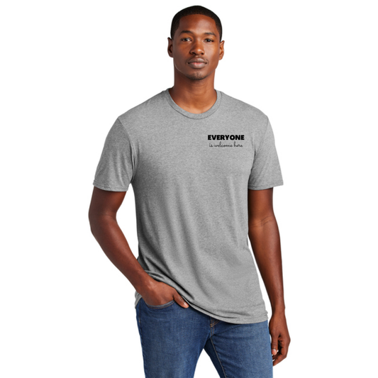 BACK 2 SCHOOL - ADULT - Short Sleeve Shirt (GREY FROST) - "QUIETLY BOLD" LOGO