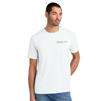 COHESITY - District® Perfect Tri® Tee - WHITE