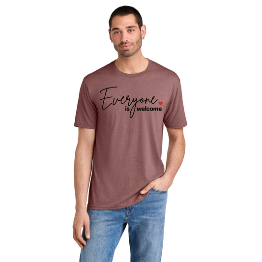 BACK 2 SCHOOL - ADULT Short Sleeve Shirt (BLUSH FROST) - "SIMPLE - EVERYONE IS WELCOME" LOGO